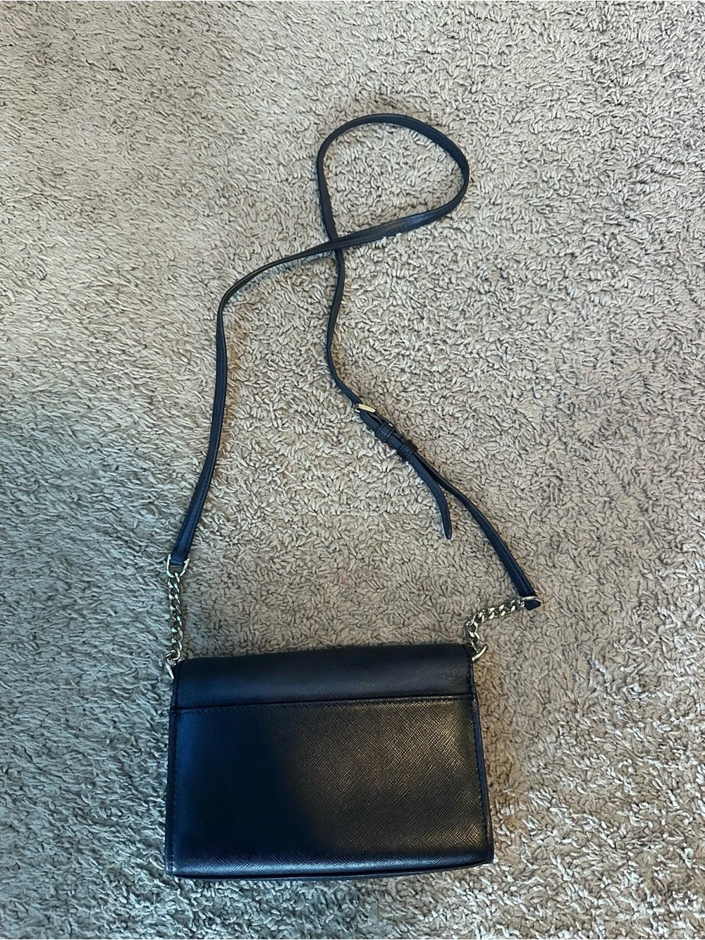 Kate Spade Set: Black Crossbody Bag + Floral Mini Pouch / Coin Purse